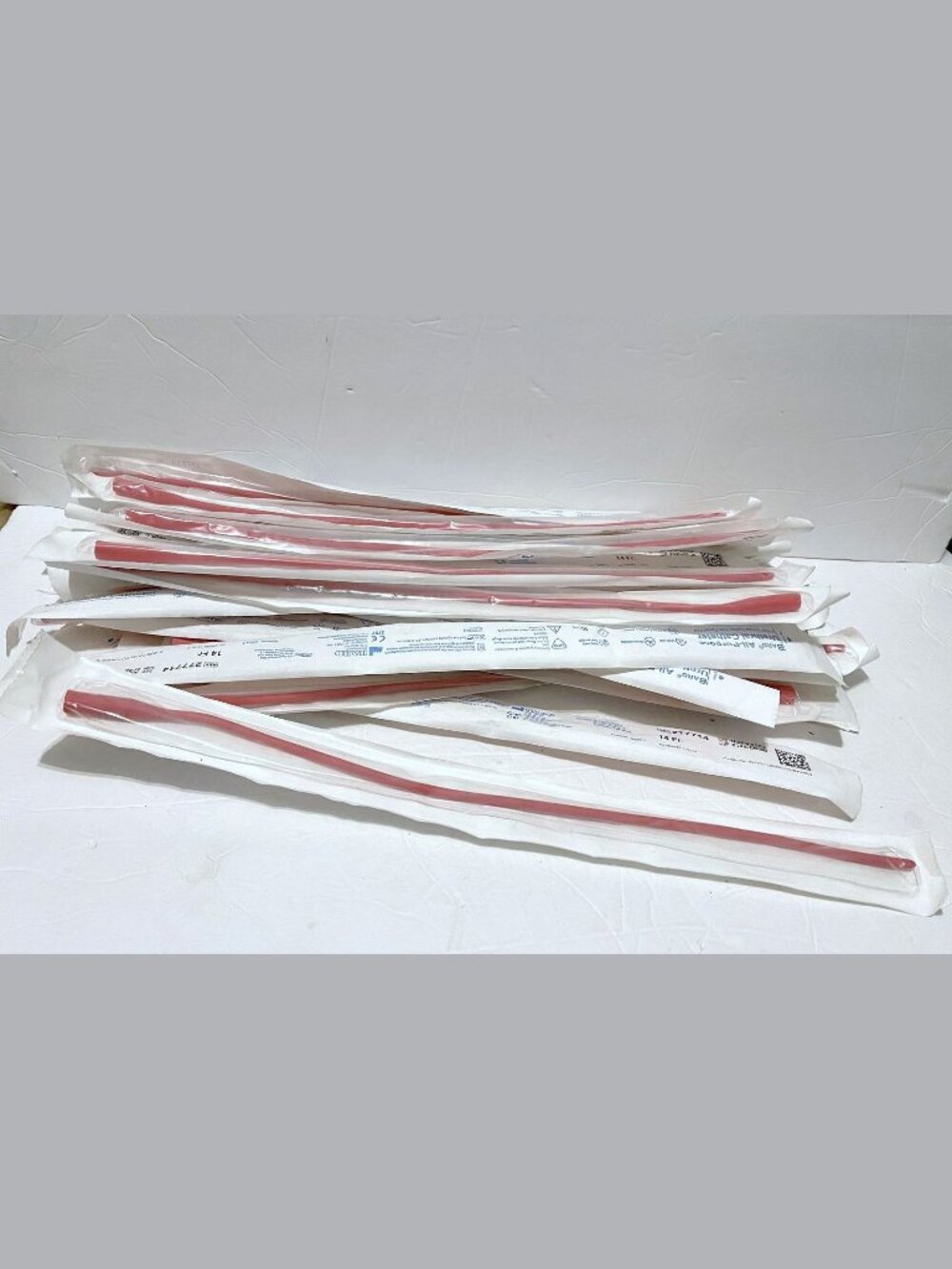 Lot of 23 Bard Urethral Catheters Red Rubber Latex 14Fr 277714 BARGAIN!